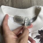 Classic Elements Vintage Womens Fall Leaves Cream Crewneck Sweatshirt XL  90s AOP Photo 1