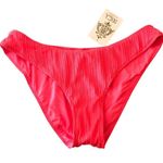 Becca  Ribbed Hipster Bikini Bottom Hot Pink L Photo 2