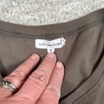 Good American  Ruched Side Tank Dress Olive Green Size 2 Photo 2