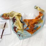 Silk Feeling Satin Scarf Photo 0