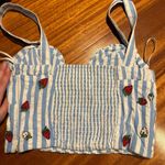 Reformation Anthropologie Maeve Strawberry Top  Photo 3