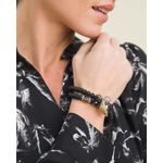 Chico's Set of Two Matt Black Beaded Stretch Bracelets Retired Photo 2