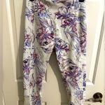 Calia by Carrie Underwood Floral Mesh Workout Yoga Capris Size Medium White Photo 0