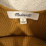 Madewell Wakeford Ruffle Sweater Tank Bronzed Lichen Size Small EUC Photo 3