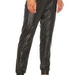 Commando  black faux leather joggers Photo 7