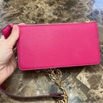 Anne Klein Vibrant Pink Crossbody Bag with Gold Chain Photo 3