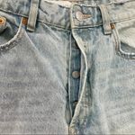 ZARA  Light Wash Distressed Mom Jeans Size 8 Photo 4