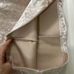 Forever 21 Champagne Velvet Mini Skirt Size L Super Nice Photo 2