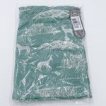 NEW Earth Squared Lady of Glamis Castle Print Fringe Neck Scarf Granite Green Photo 1