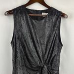 Molly Bracken  Black Textured Midi Dress Photo 2