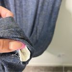 Micaela Greg Blue Wide Rib T Shirt Sweater Dress Midi Shirt Sleeve Womens Size M Size M Photo 9