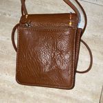 Fossil Vintage  Small Crossbody Purse Genuine Brown‎ Leather Beaded 6”x4.5” Photo 5