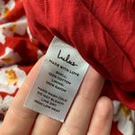 NWT Lulus Flirty Flowers Red Floral Print Wide Leg Pants L Size L Photo 9