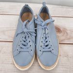 Vionic  Winny Pastel Blue Leopard Heel Raffia Trim Comfy Casual Arch Support 10 Photo 2