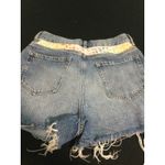 PacSun Ultra High Rise Vintage Denim Shorts Size 29 Button Fly Frayed Hem Photo 5