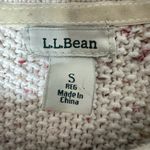 LL Bean Women’s Crewneck Pullover Sweater Henley Size Small White Photo 3