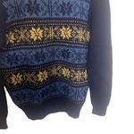 Glendale Wool Shop Women's Size Medium Blue Nordic Scotland Sweater Photo 5