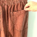 Pilcro Anthropologie  Linen Blend Drawstring Pants. Size MT. Photo 5