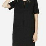 Abercrombie & Fitch Short Sleeve Ponte Shift Dress Black Photo 0