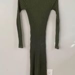 Amaryllis green ribbed Bodycon dress Size Small Photo 5