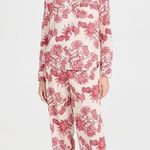 Desmond & Dempsey Cactus Flower Pajama Set XS Red Photo 11