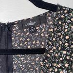 Lulus  Fashion Find Black Ditsy Floral Print Ruffled Faux Wrap Midi Dress Medium Photo 6