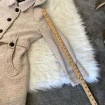 Liz Claiborne Outfitters Light Cream White Size Large L Heavy Button Coat Winter Photo 13