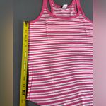 J.Crew J.‎ Crew Hot pink and White Stripe Cotton tank top Size XL Photo 4