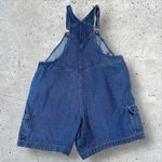 Disney Vtg Y2K  Mickey Minnie Mouse Overalls Denim Jean Shorts Shortalls Sz 18/20 Photo 2