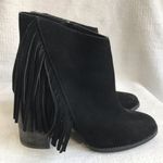 Arturo Chiang  black suede heeled boots Photo 2