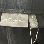 Chico's  Travellers Lace Hem Black Pants Slinky Knit Women’s 1 NEW Photo 3