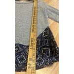 THML  Gray Knit Top with Pattern Print Bottom Sz M Photo 4