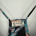 Free People  Intimately Black Floral Maxi Dress Spaghetti Strap V Neck S Photo 5