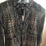 Colleen Lopez mesh lace floor length dress size 2 Black Photo 1