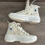 Converse Run Star Hike Platform High Top Daisy Sneakers Tan White M5/ W 6.5 Photo 5