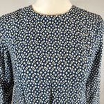 H&M  blue black and white all over print shift dress size 4 Photo 1
