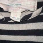 Pink Rose Sleeveless Striped Knit Maxi Dress with Ruffle Hem Black & Cream Size Medium Photo 2