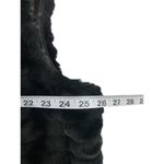 Investments II Women's Fuzzy Black Vest Photo 4