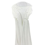 Lulus  Eternally Beloved White Mesh Off-the-Shoulder Pearl Maxi Dress M NWT Photo 4