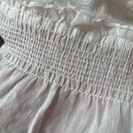 Theory Women’s  White Tiered Sundress Spaghetti Strap Boho Peasant Vacation Flowy Photo 9