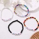 Beaded Bracelets Friendship Taylor Concert Clay Preppy String Pop Swiftie 4pcs Pink Photo 0