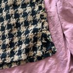 House of Harlow 1960 Mini Skirt Tweed Houndstooth Tan Black Women's large Photo 7