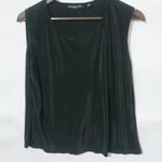 Briggs New York Briggs NY M Black Ribbed Shell Top Petite Photo 0