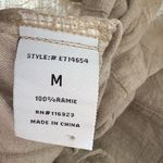 easel  Tan Drawstring Waist Jacket Photo 3