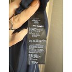 The Kooples M Women's Zip Front Sleevless Top Silk Front Jersey Back Deep Navy Photo 6