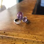 Rose De France Amethyst Sterling Silver Ring Size 9 Purple Photo 3