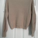 Moon & Maddison Moon And Madison Soft Cream Cropped Knit Sweater Photo 1