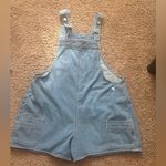 Denim Overalls Shorts Blue Size XL Photo 0