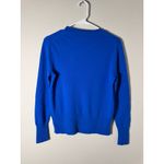 J.Crew 100% Cashmere Classic Fit Crewneck Sweater Cobalt Blue Women's S Photo 2
