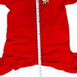 Nick & Nora Vintage Nick Nora Fox Patchwork Fleece Red Footed Pajama Size Medium Y2K Kidcore Photo 7